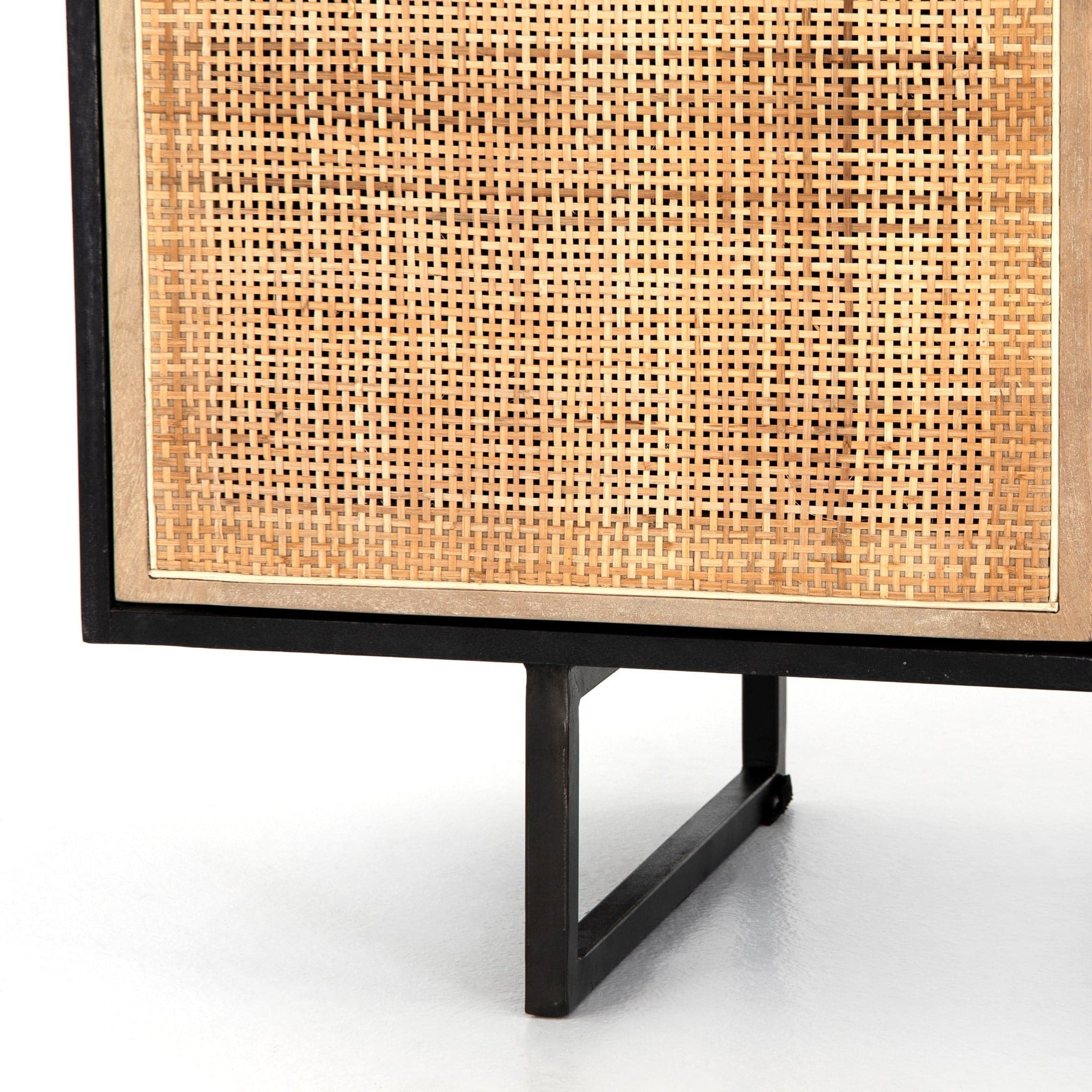 Mid-Century Modern Accent Cabinet in Blackwash - HER Home Design Boutique